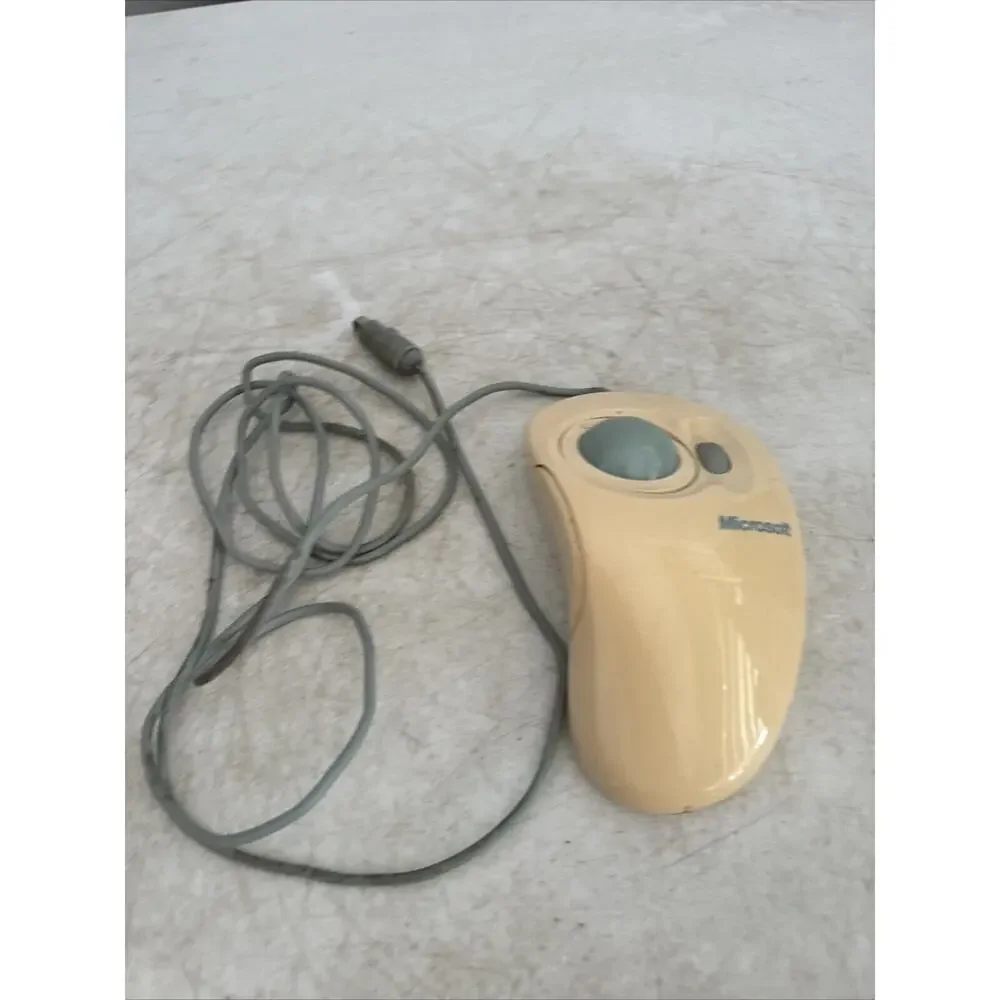 Microsoft IntelliMouse Trackball PS/2 3-Button Wired Mouse Beige X03-09209